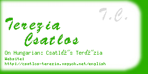 terezia csatlos business card